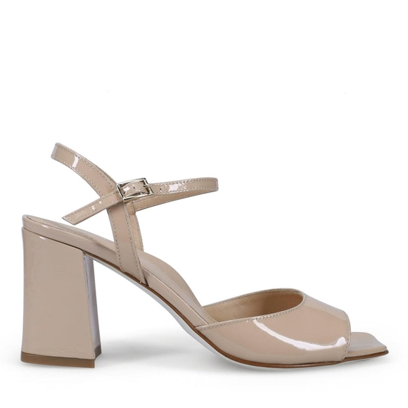 Ron White WomenIliana Patent NudeIliana Sandal in Buttery Nappa Arch Support 6 - Picture 1 of 8